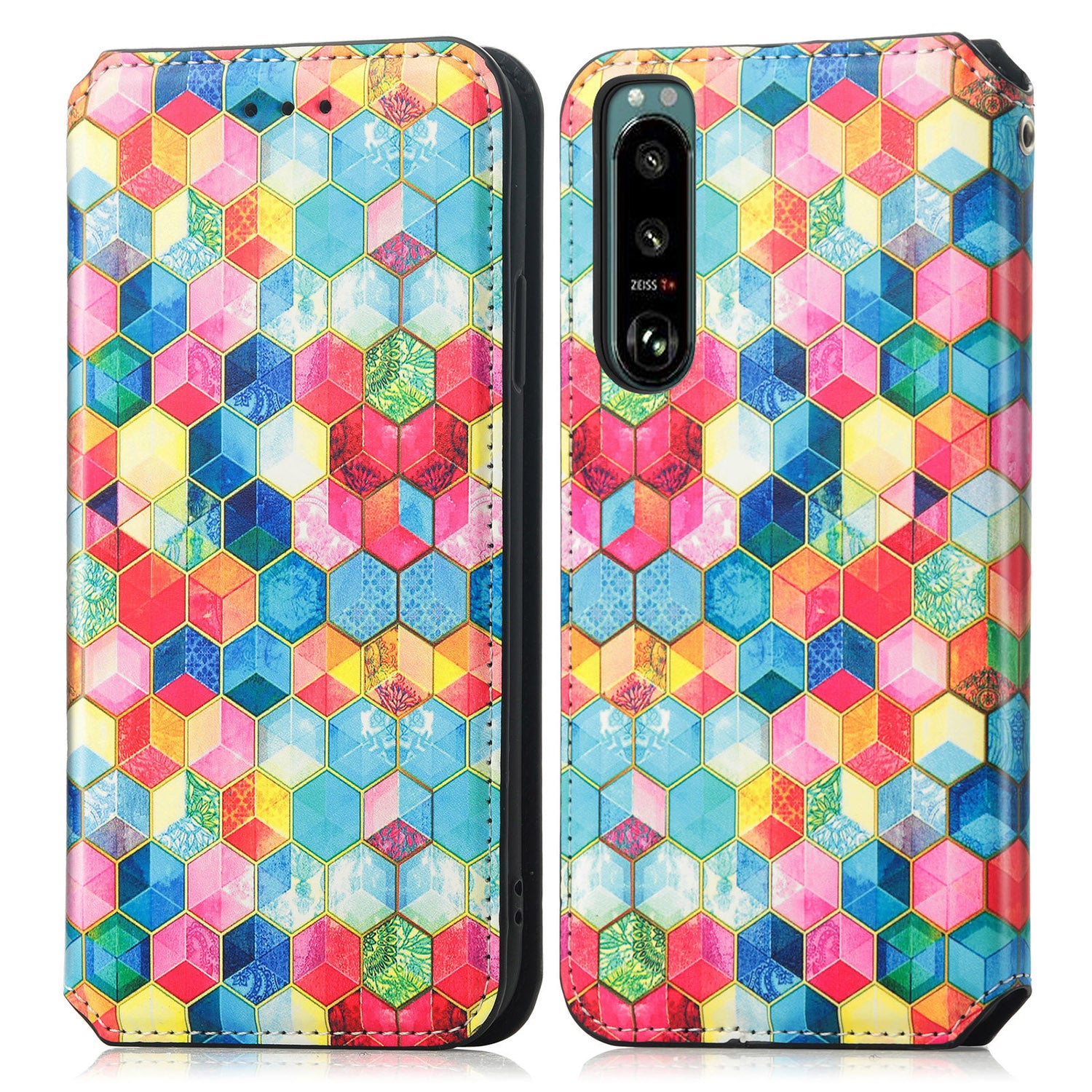 CASENEO 001 Series for Sony Xperia 5 IV 5G Flip Leather Wallet Case Stand RFID Blocking Pattern Printing Magnetic Closure Phone Cover CASENEO 001 Series for Sony Xperia 5 IV 5G Flip Leather Wallet Case Stand RFID Blocking Pattern Printing Magnetic Closure Phone Cover
